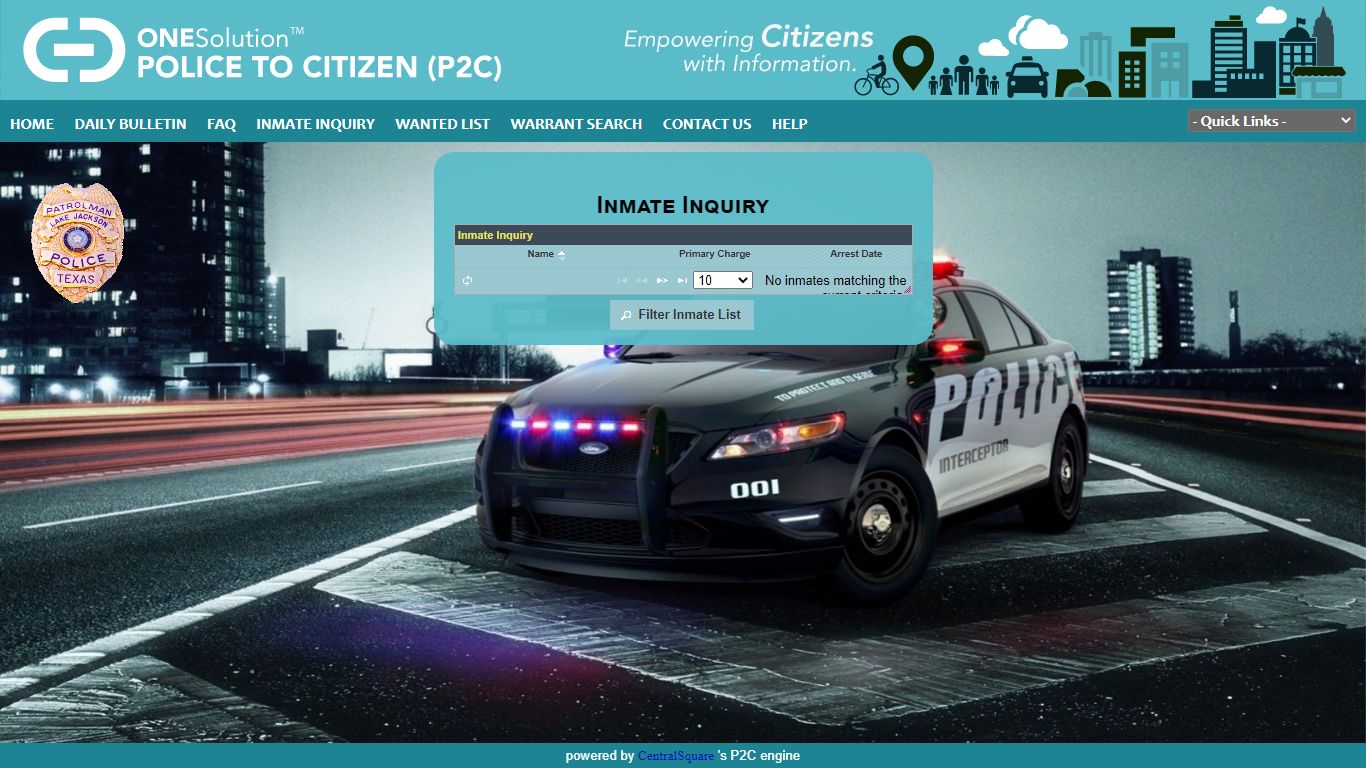 Lake Jackson Police Department P2C